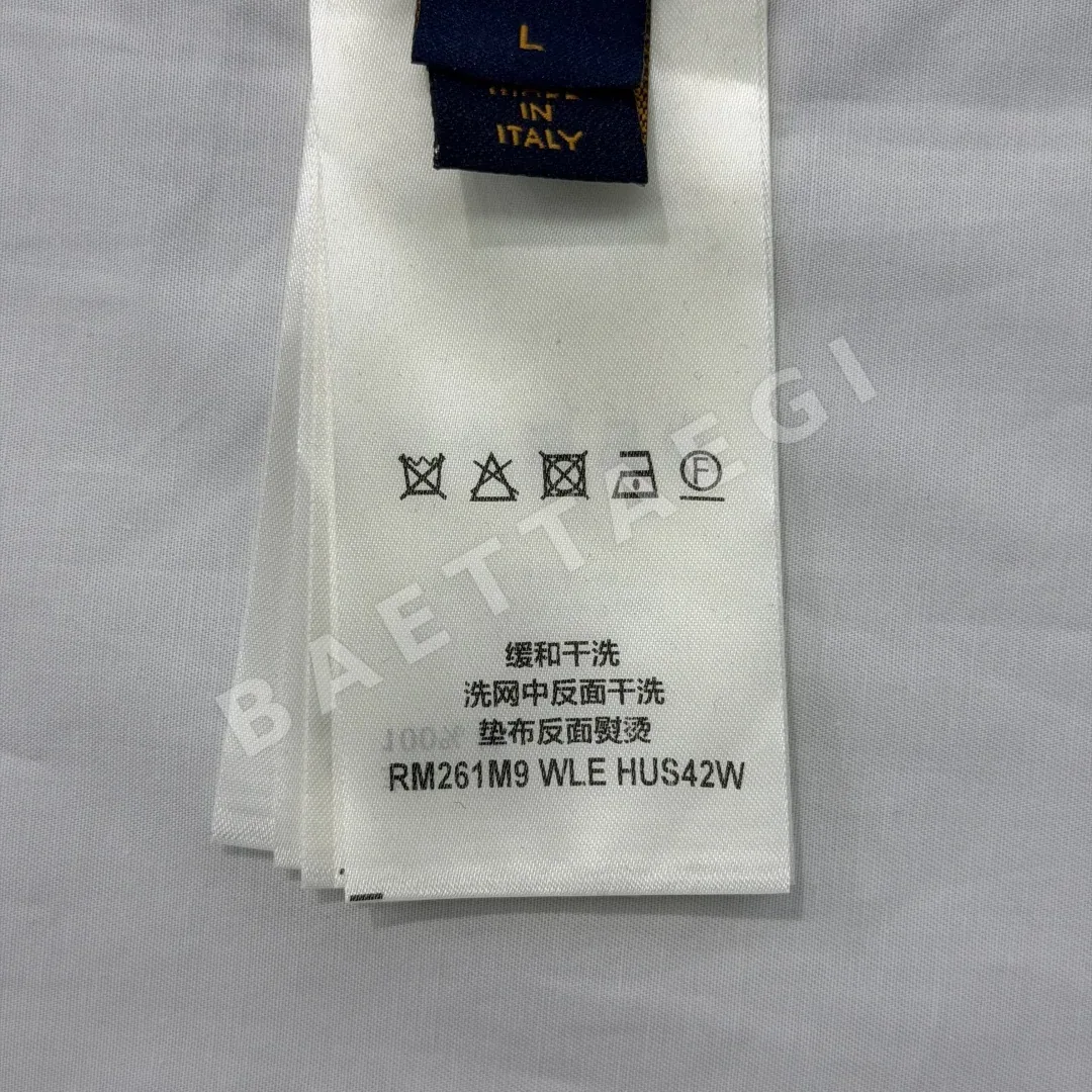 루이비통 모노그램 엠보싱 코튼 긴팔 셔츠 상세 이미지 9