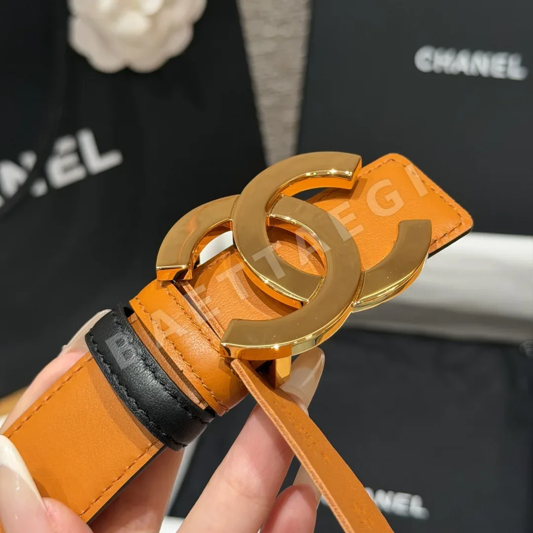 샤넬 더블 C 버클 카프스킨 벨트 상세 이미지 5