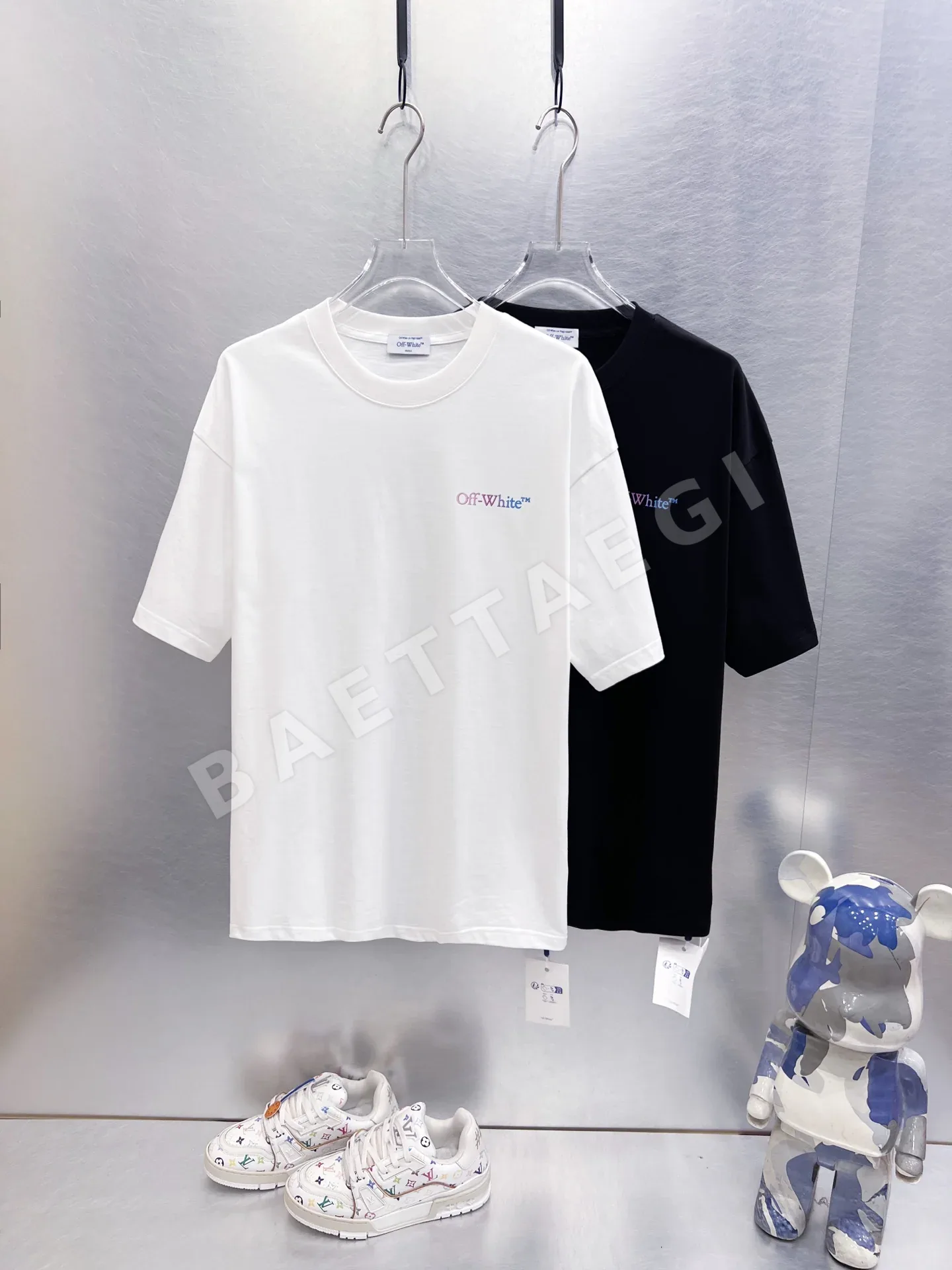 오프화이트 남성 반팔 티셔츠 87289
