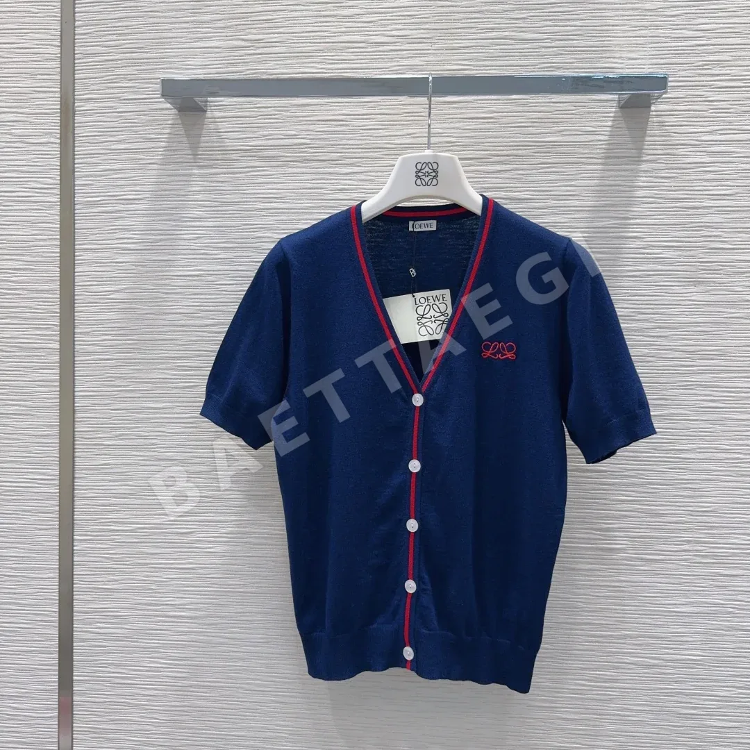 로에베 3D 로고 울 반팔 니트 41605