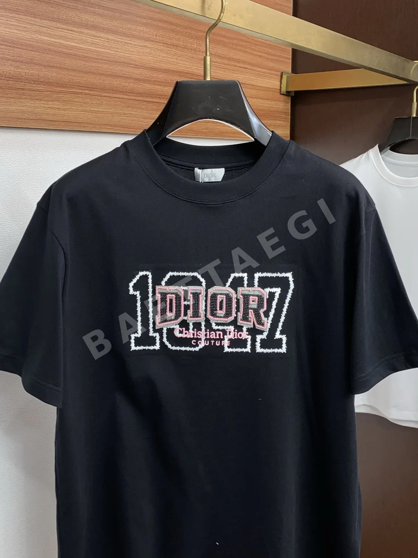 디올 코튼 크루넥 남성 반팔 티셔츠 상세 이미지 2
