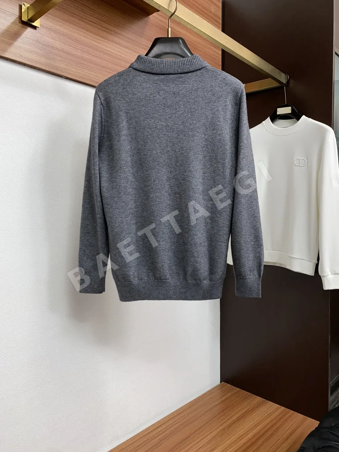 로로피아나 울 혼방 카라 긴팔 스웨터 상세 이미지 10
