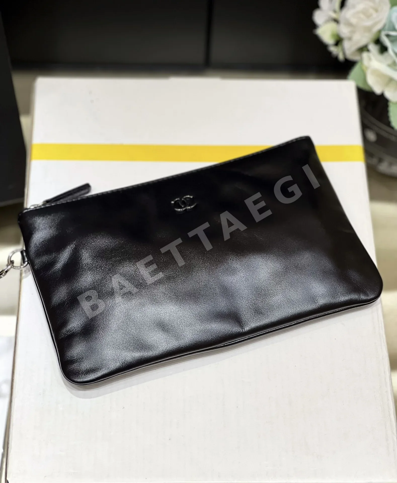샤넬 22백 블랙 가죽 소형 크로스백 AS3260 상세 이미지 6