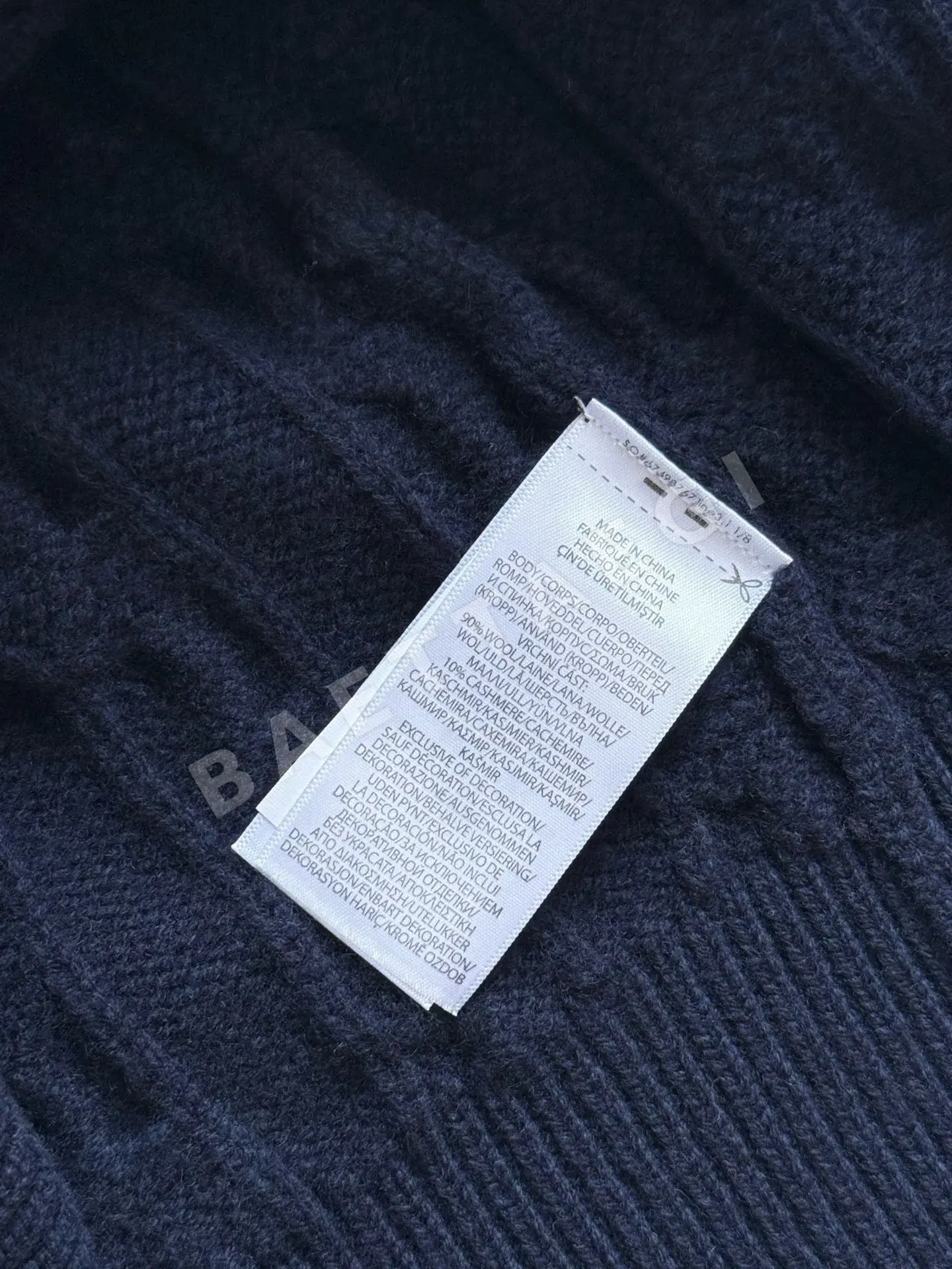 폴로 캐시미어 울 혼방 여성 가디건 상세 이미지 9
