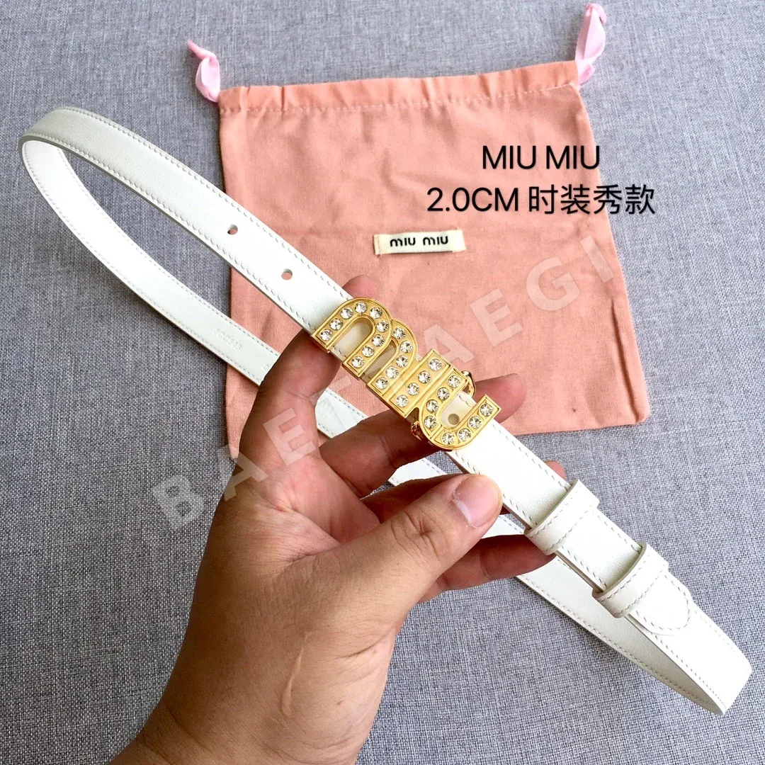 미우미우 가죽 벨트 57872