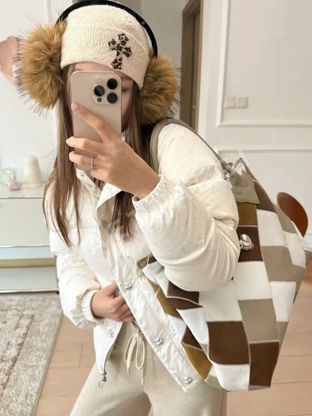 크롬하츠 라지 하트 토트백 상세 이미지 11