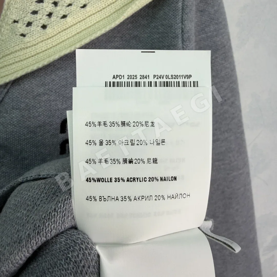 미우미우 네이비 시스루 니트 가디건 상세 이미지 9