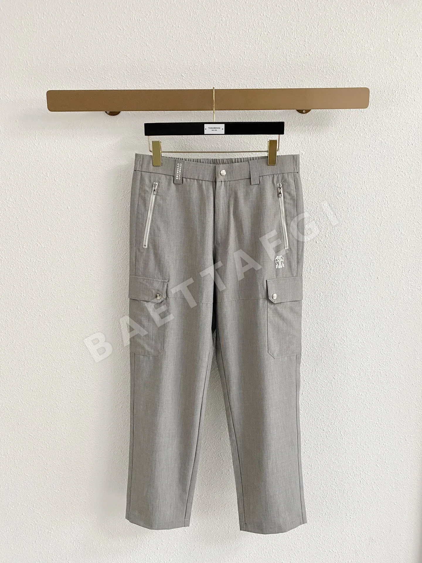 브루넬로쿠치넬리 천연 식물 섬유 남성 바지 149639