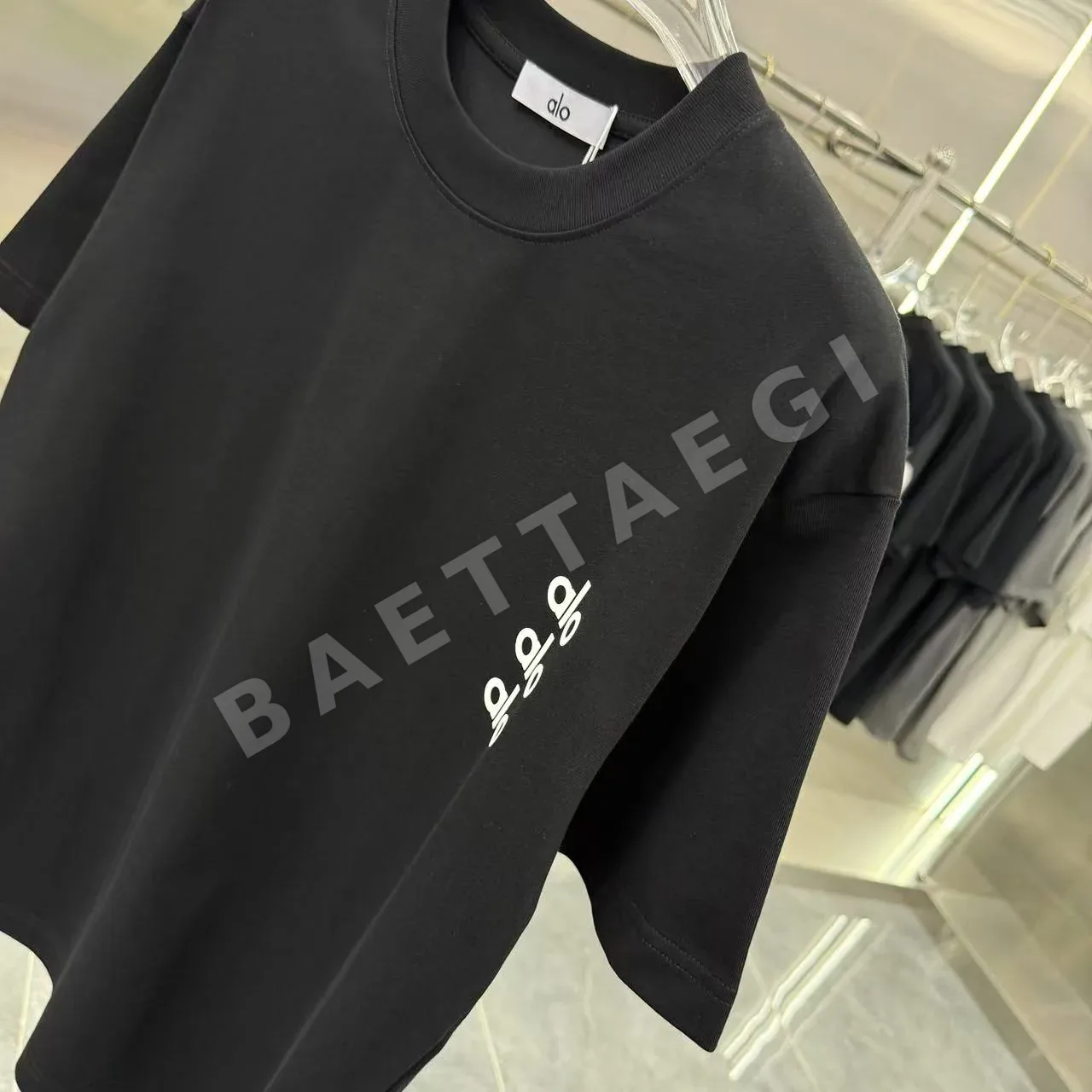 알로 두꺼운 실리콘 남여공용 반팔 티셔츠 상세 이미지 4