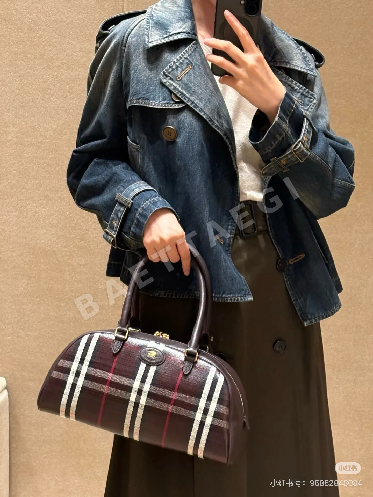 버버리 데님 여성 자켓 178739
