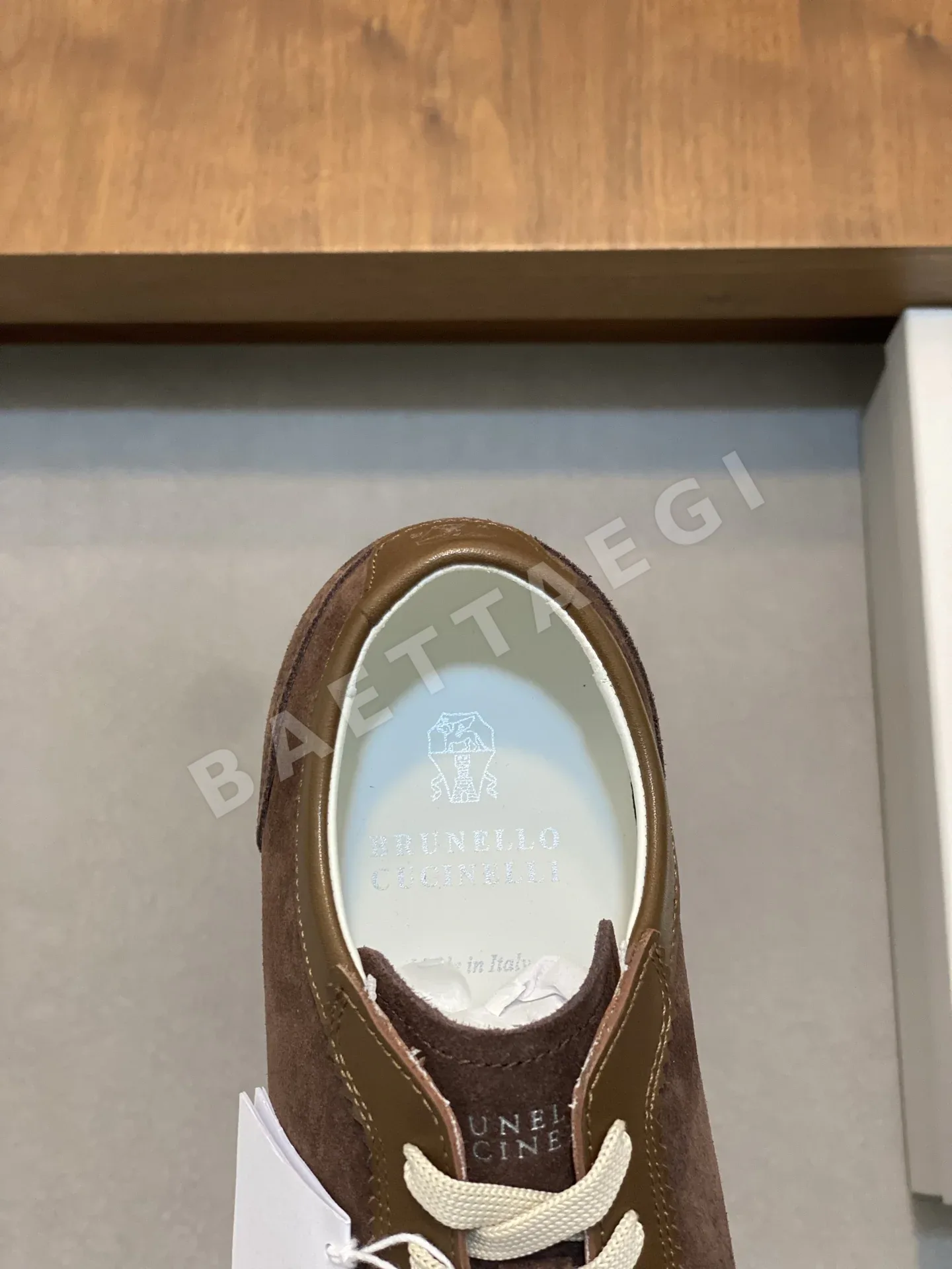 브루넬로쿠치넬리 워시드 스웨이드 러버솔 신발 상세 이미지 7