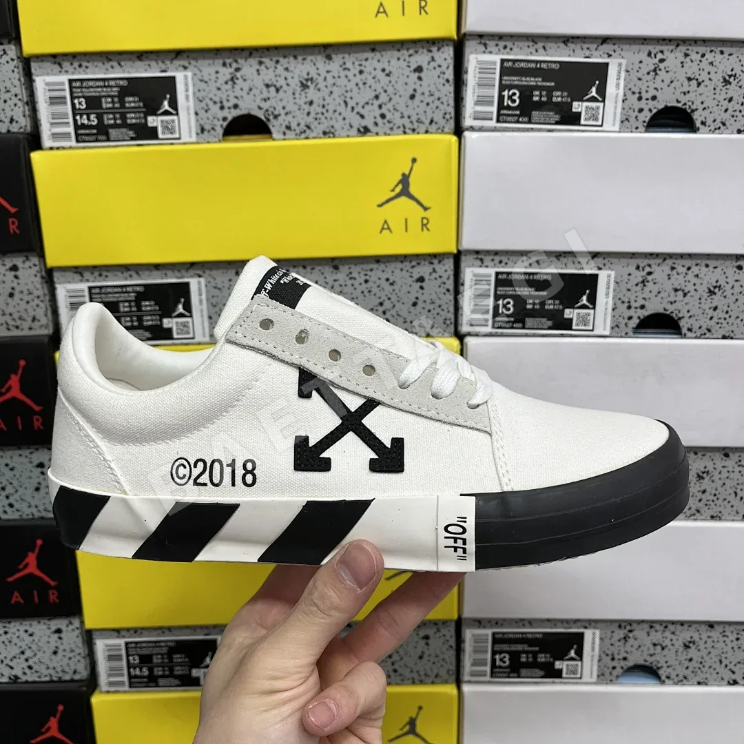 오프화이트 아블로 벌크 로우 202398 Off White Abloh Vulc Low Top White 상세 이미지 1