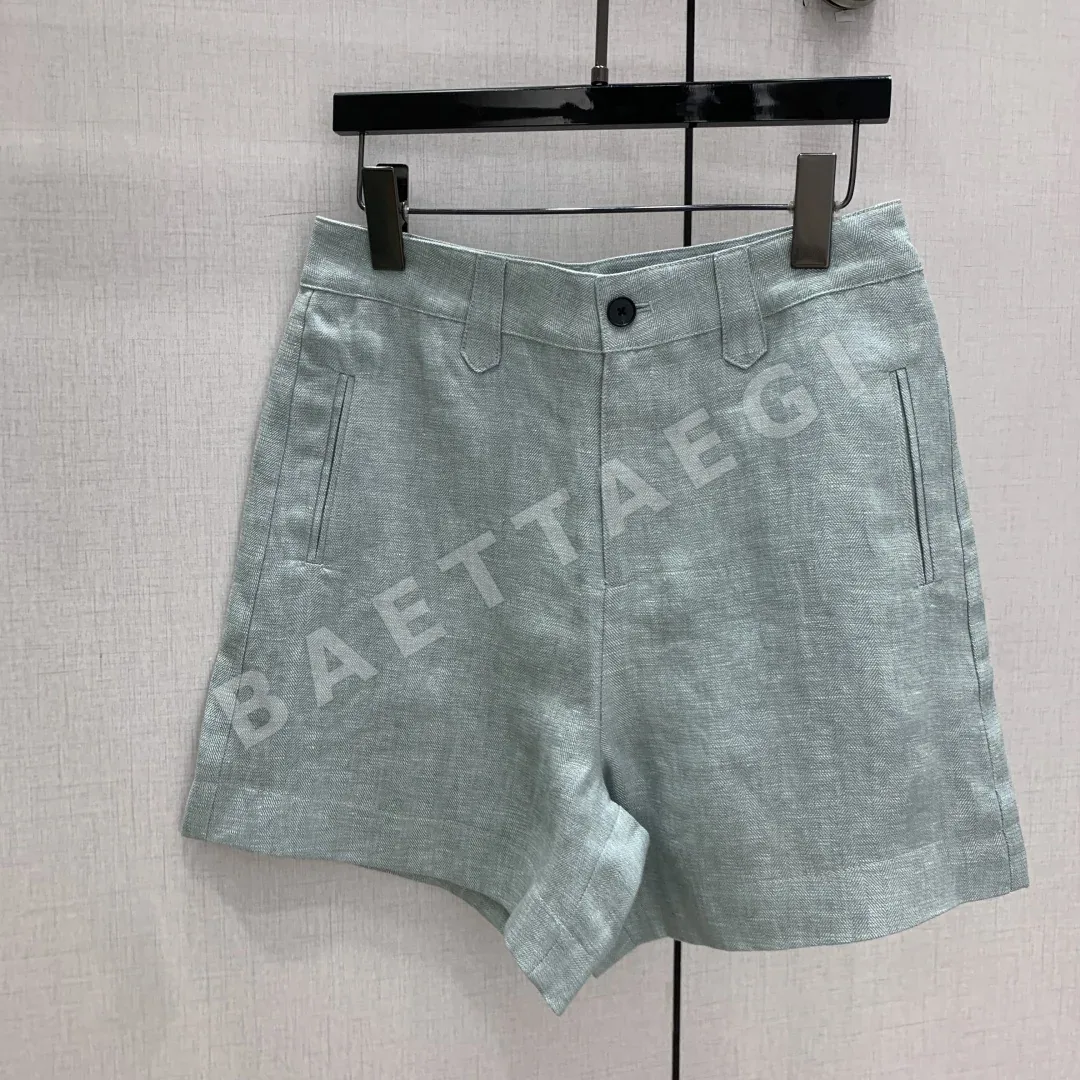 로에베 카라 린넨 민소매 베스트 반바지 세트 상세 이미지 2