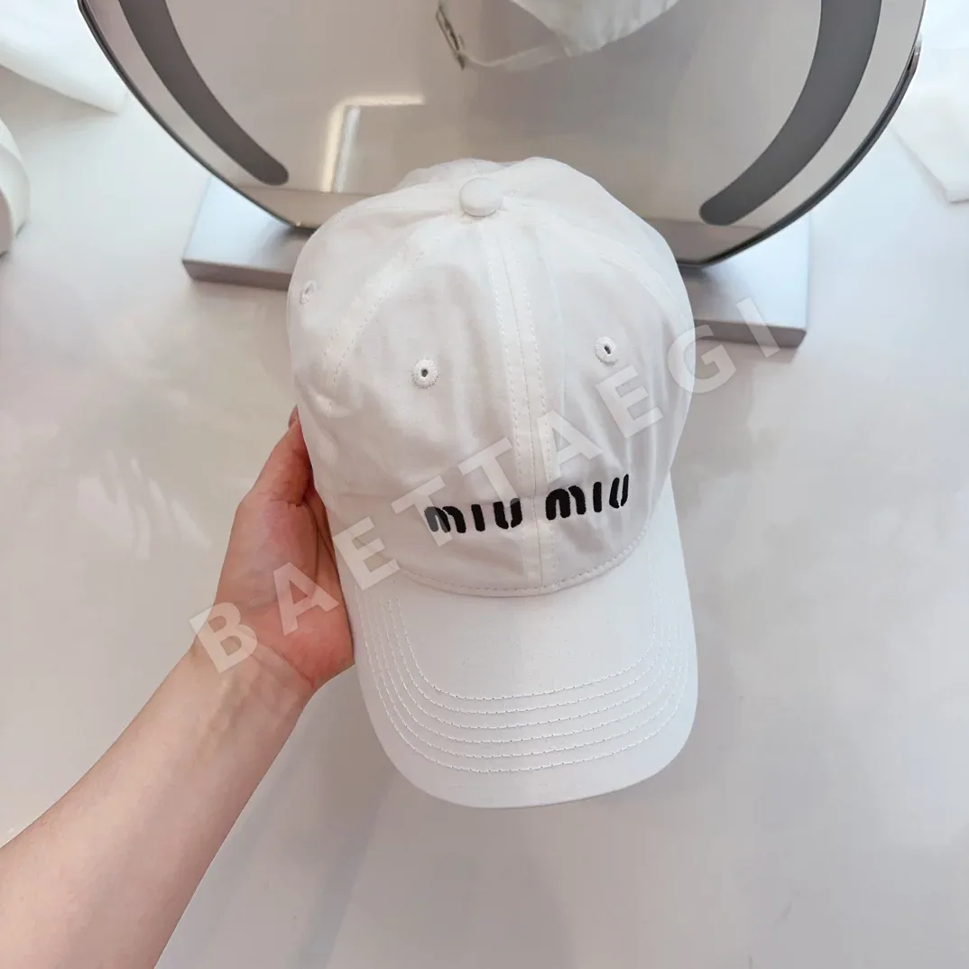 미우미우 코튼 자수 캔디 컬러 베이스볼 캡 상세 이미지 7