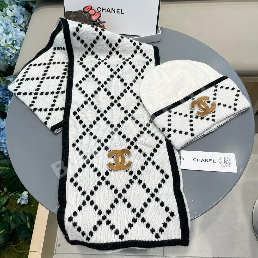 샤넬 모자 머플러 세트 상세 이미지 3