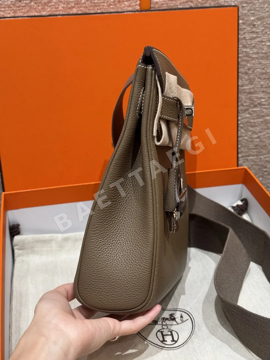 에르메스 핵 아 도 토고 가죽 백팩 상세 이미지 3