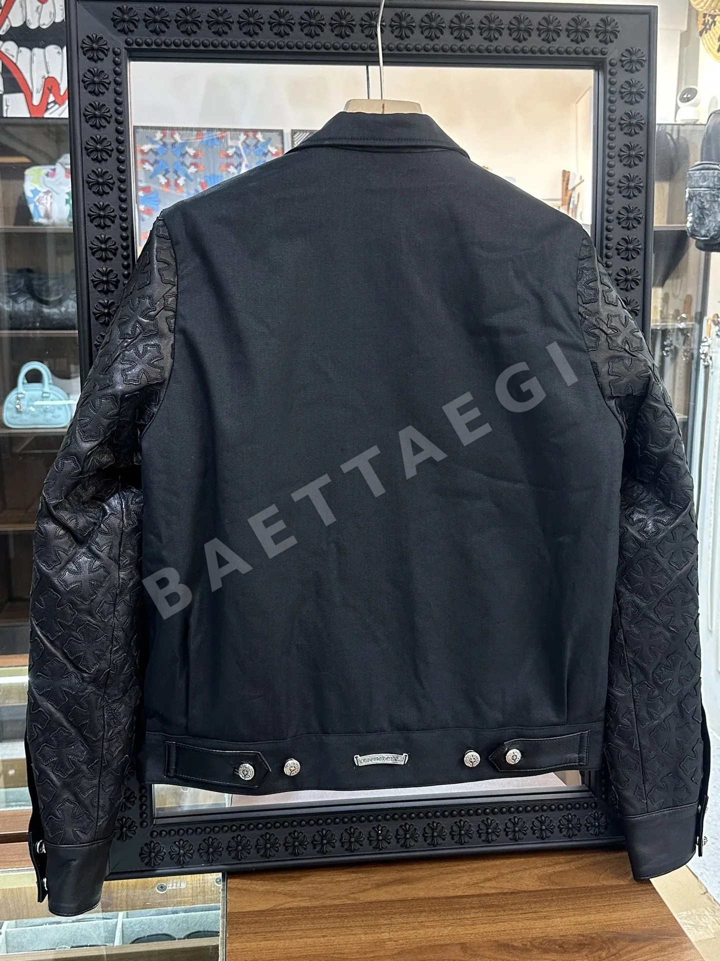 크롬하츠 패치워크 가죽 남성 자켓 상세 이미지 3