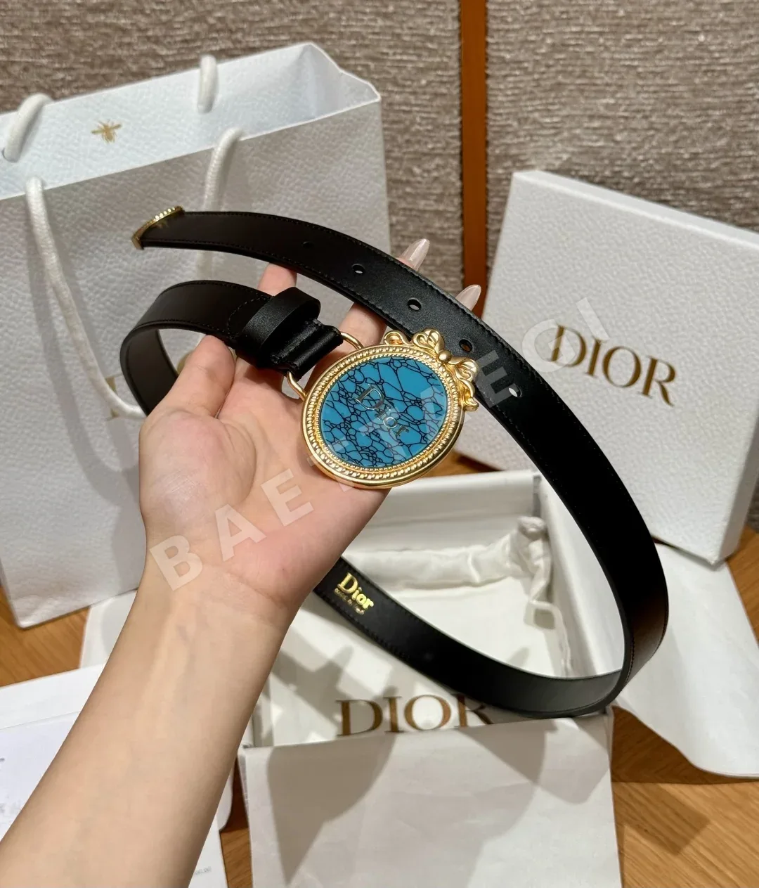 디올 JD280 메다이용 가죽 벨트 상세 이미지 4