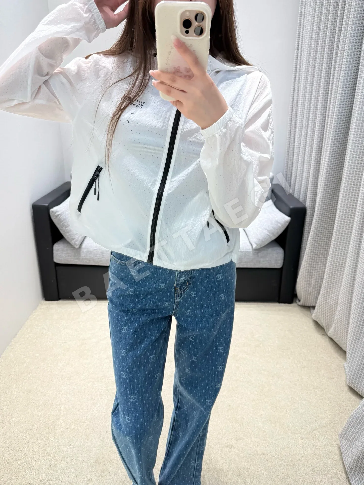 마르지엘라 크롭 후디 자켓 여성용 상세 이미지 2