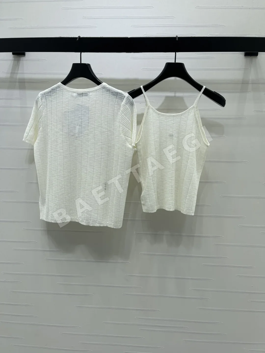 디올 여성 캐미솔 카디건 투피스 세트 반팔 상세 이미지 8