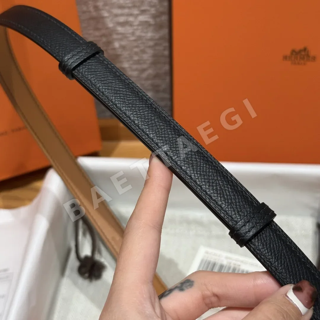 에르메스 켈리 버클 18mm 에슈프롬 가죽 벨트 상세 이미지 9