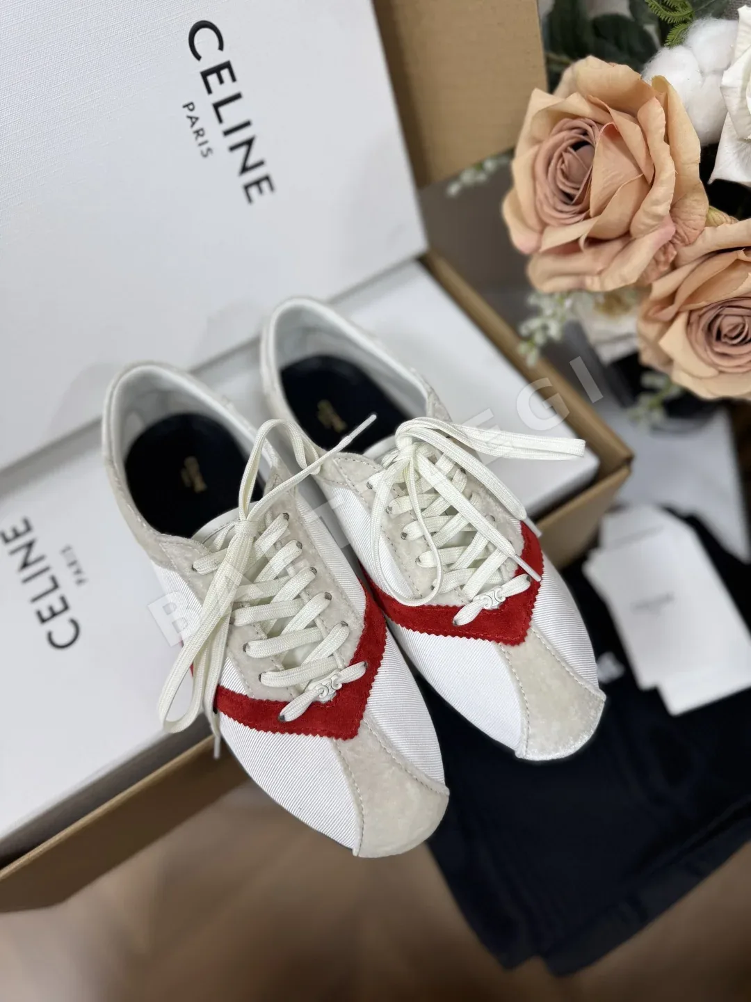 셀린느 레트로 컬러 블록 레이스업 트레이닝 슈즈 88991