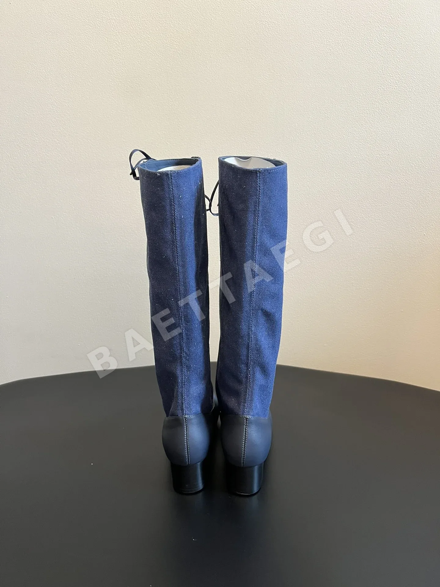 팔로마울 팔로마 울 패치워크 레이스업 로우힐 부츠 상세 이미지 4