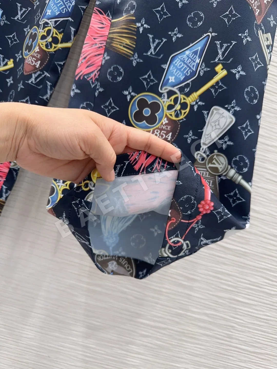 루이비통 여성 실크 부드러운 바지 상세 이미지 5