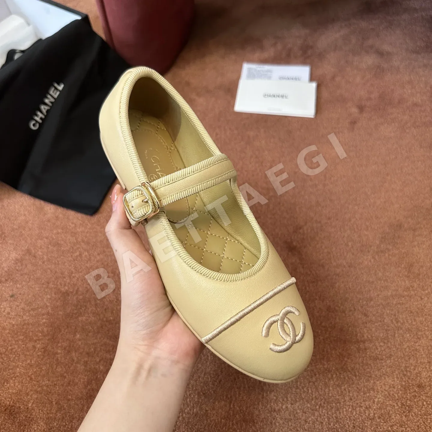 샤넬 카멜리아 플랫슈즈 상세 이미지 3