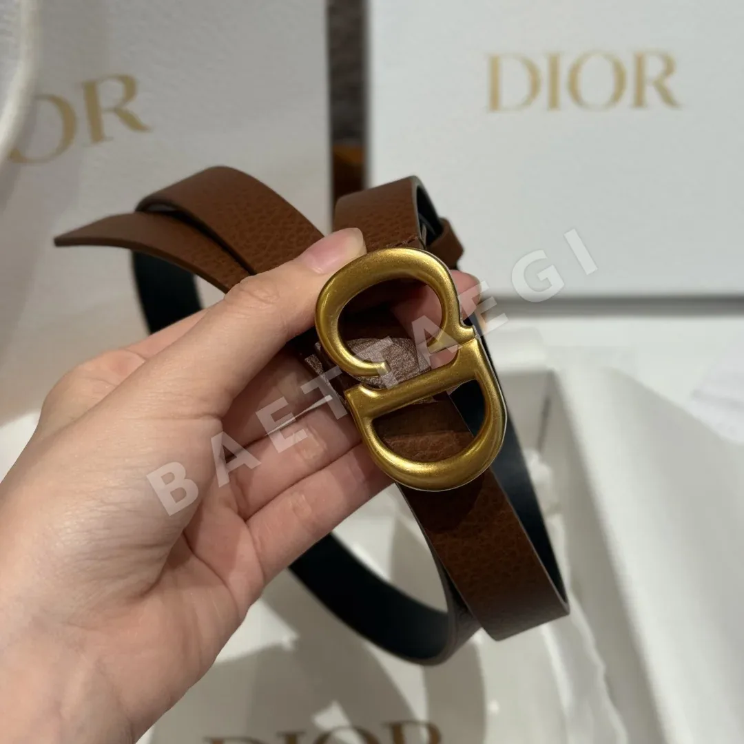 디올 새들 소가죽 벨트 상세 이미지 3