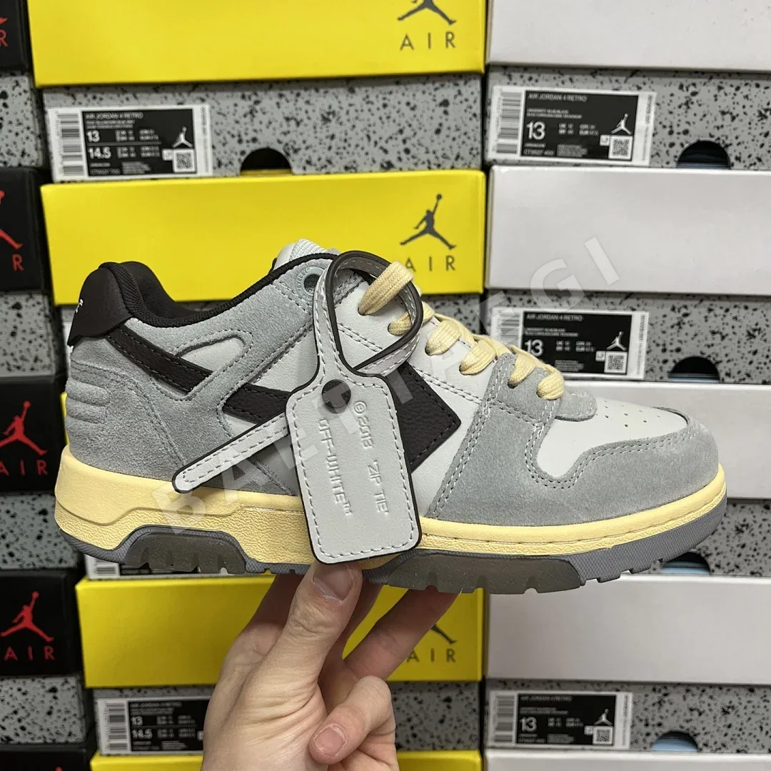 오프화이트 아웃 오브 오피스 OOO 로우 탑스 그레이 블랙 202396 Off White Out Of Office OOO Low Tops 상세 이미지 6