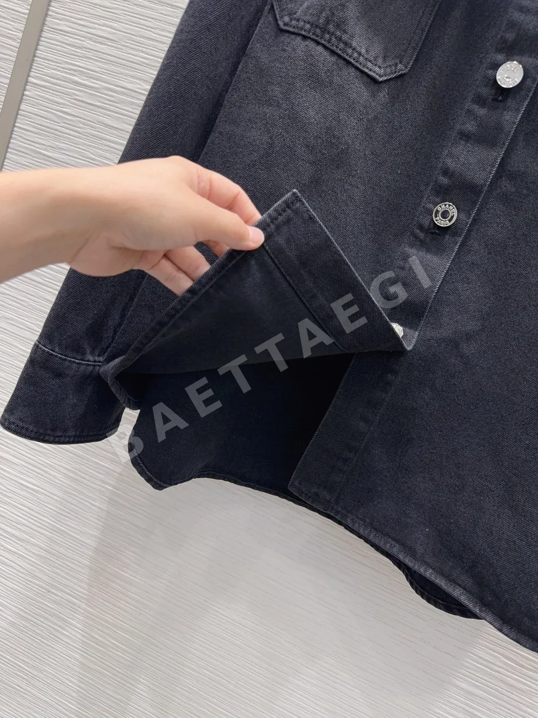샤넬 여성 데님 셔츠 상세 이미지 6