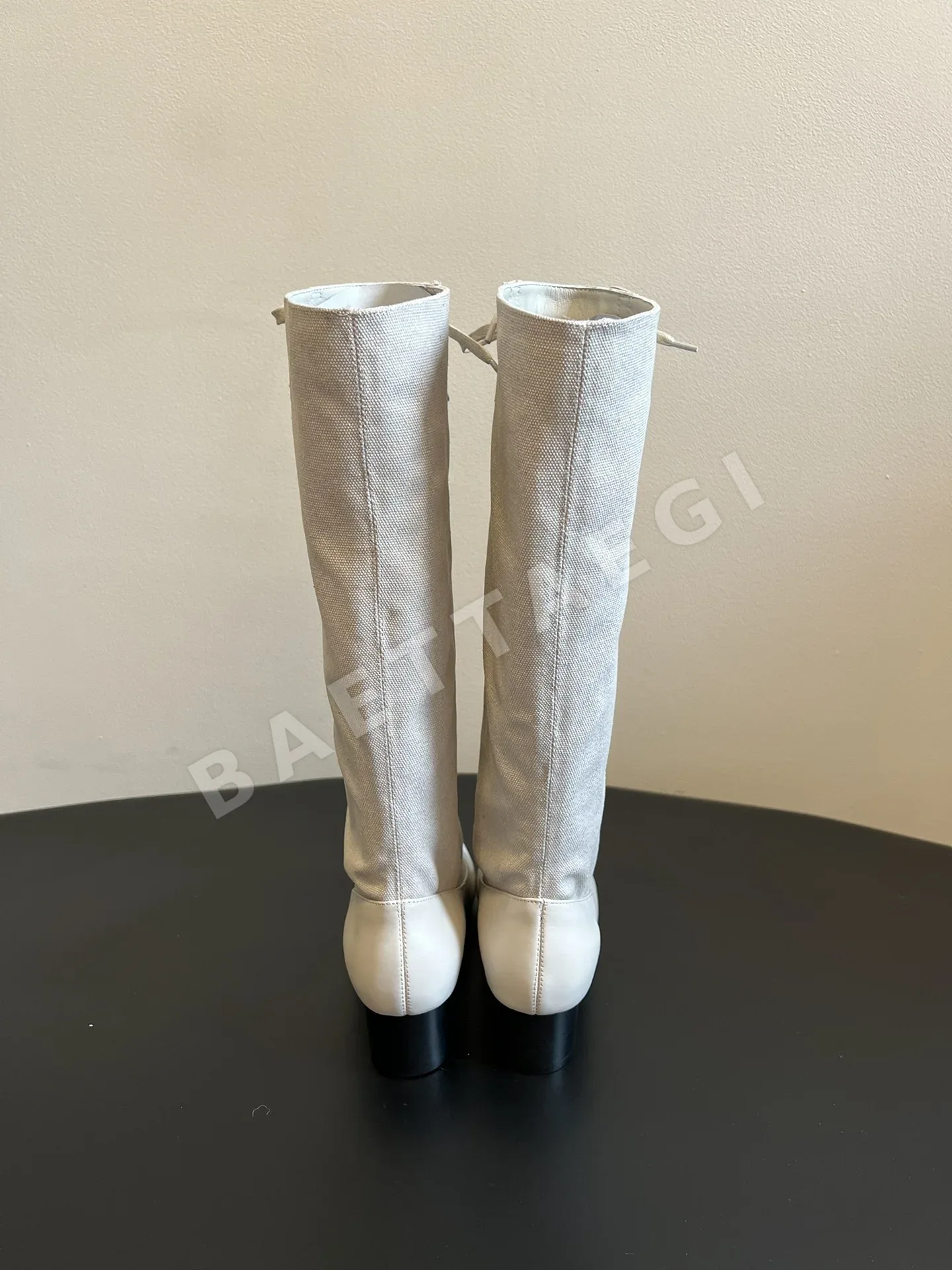 팔로마울 팔로마 울 패치워크 레이스업 로우힐 부츠 상세 이미지 4