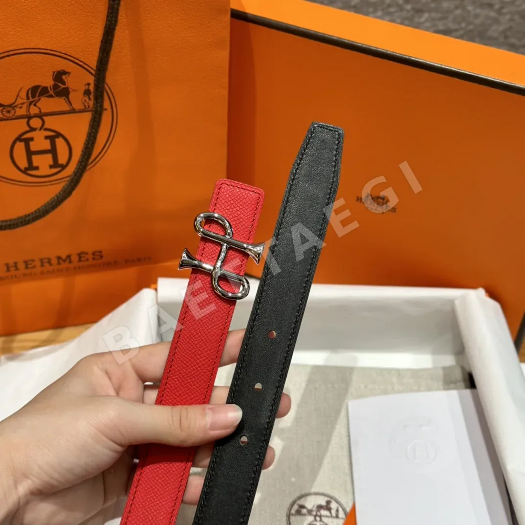에르메스 H 버클 스위프트 리버시블 가죽 벨트 상세 이미지 4