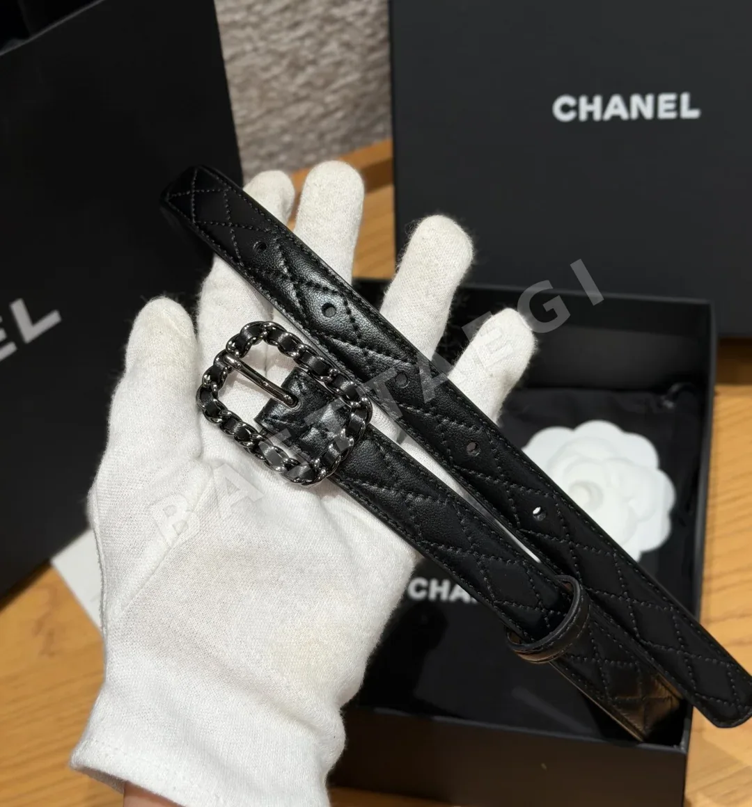 샤넬 퀼팅 램스킨 벨트 20mm 상세 이미지 7