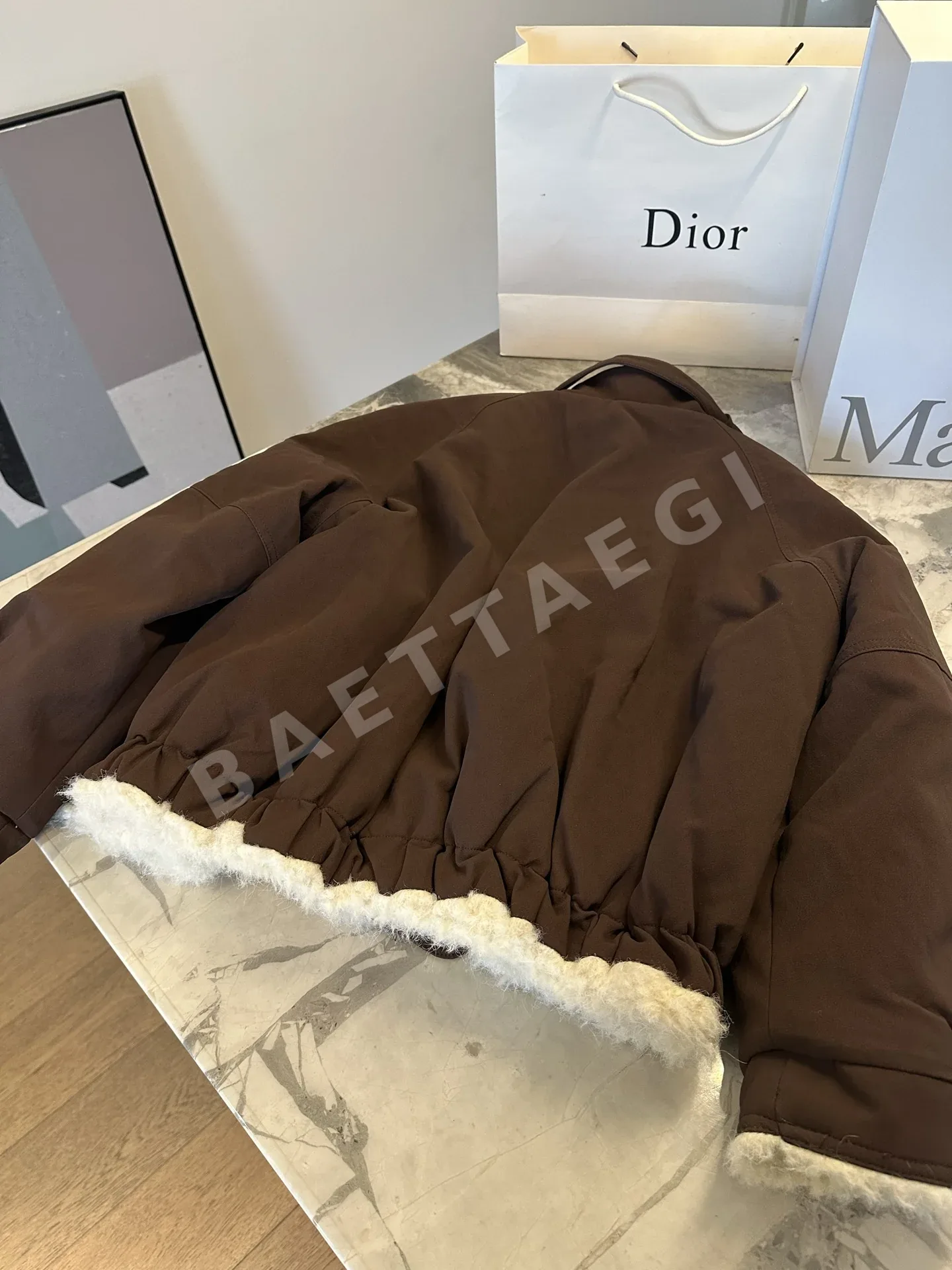 로에베 램 울 후드 자켓 상세 이미지 9