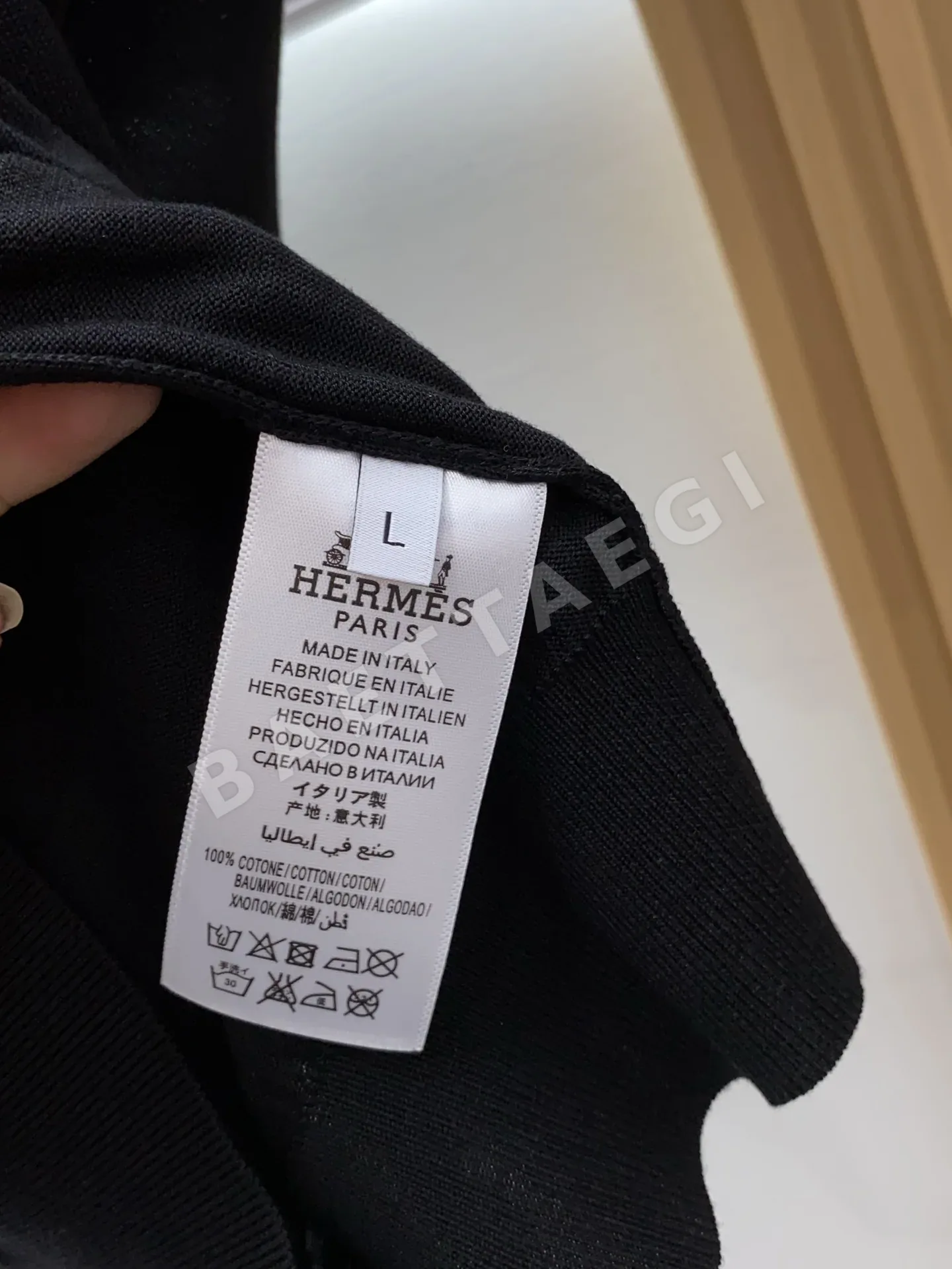 에르메스 남성 폴로 반팔 니트 티셔츠 상세 이미지 8