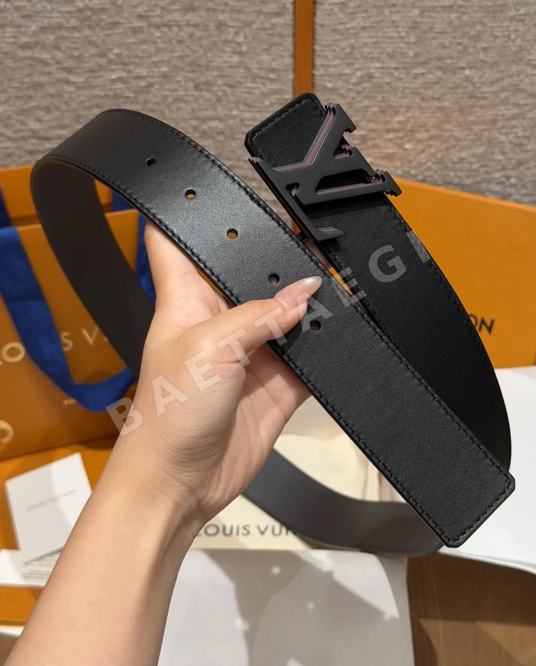 루이비통 옵틱 40mm 리버시블 가죽 벨트 상세 이미지 6