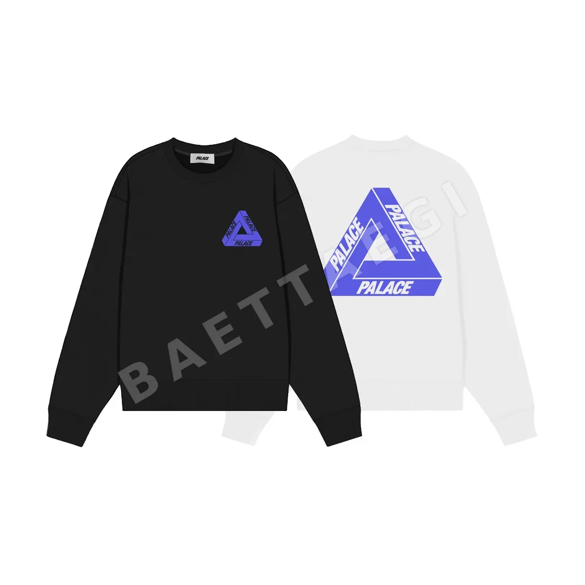 팔라스 프린트 삼각형 로고 크루넥 긴팔 티셔츠 89798