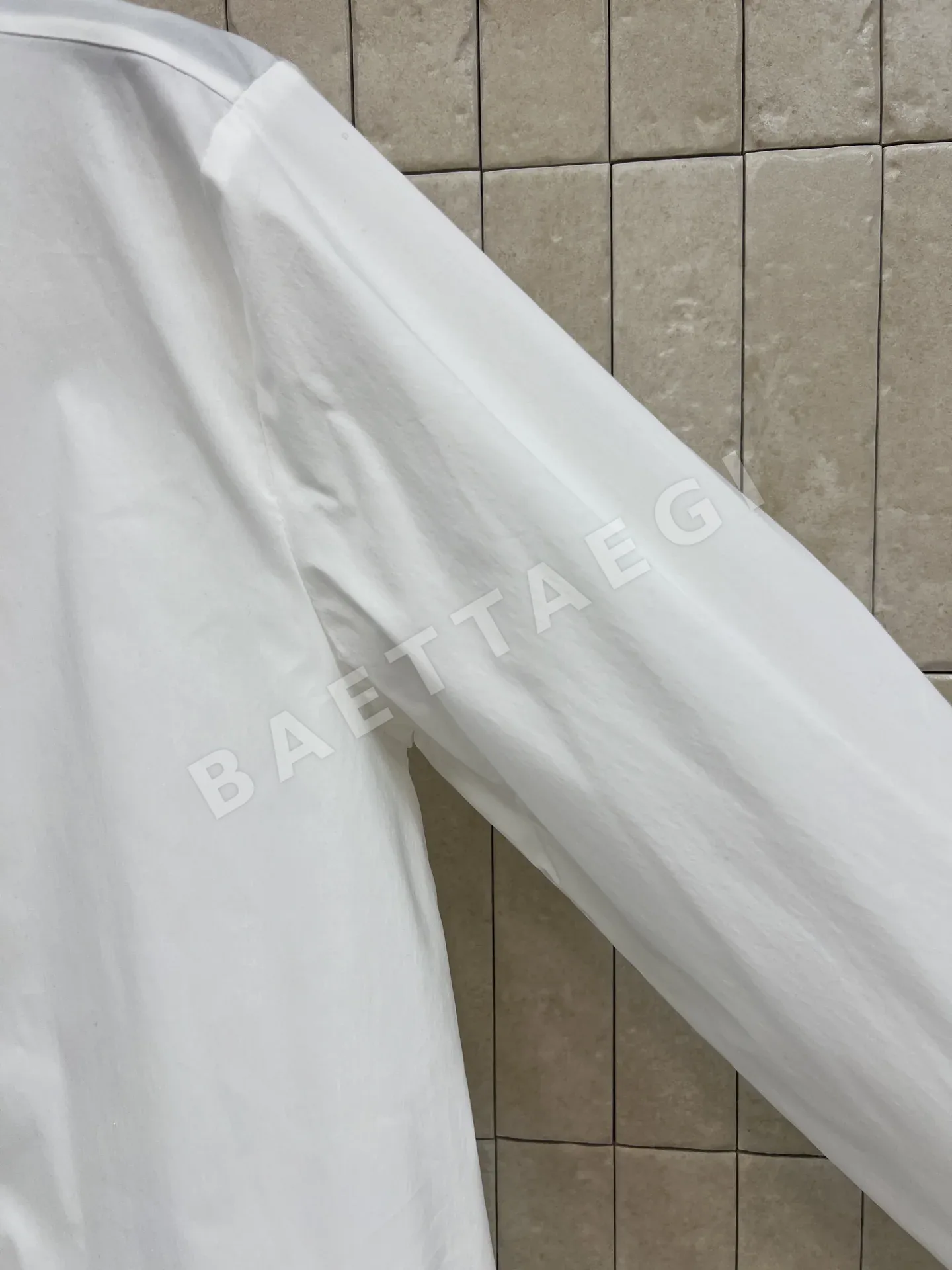 디올 스탠드 카라 진주 단추 긴팔 셔츠 상세 이미지 5