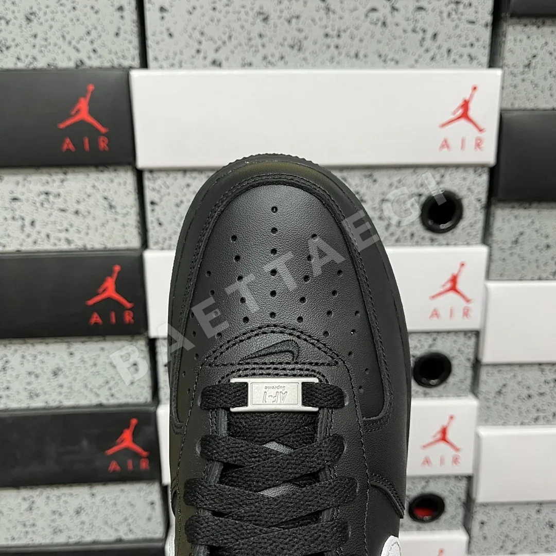 나이키 [GX] 에어 포스 1 로우 CU9225-002 201207 Nike Air Force 1 Low Supreme Black White 상세 이미지 12