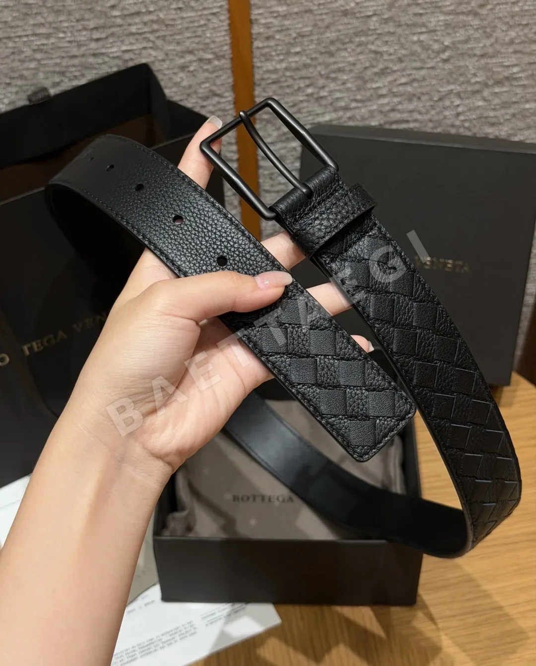 보테가베네타 인트레치아토 가죽 벨트 상세 이미지 8
