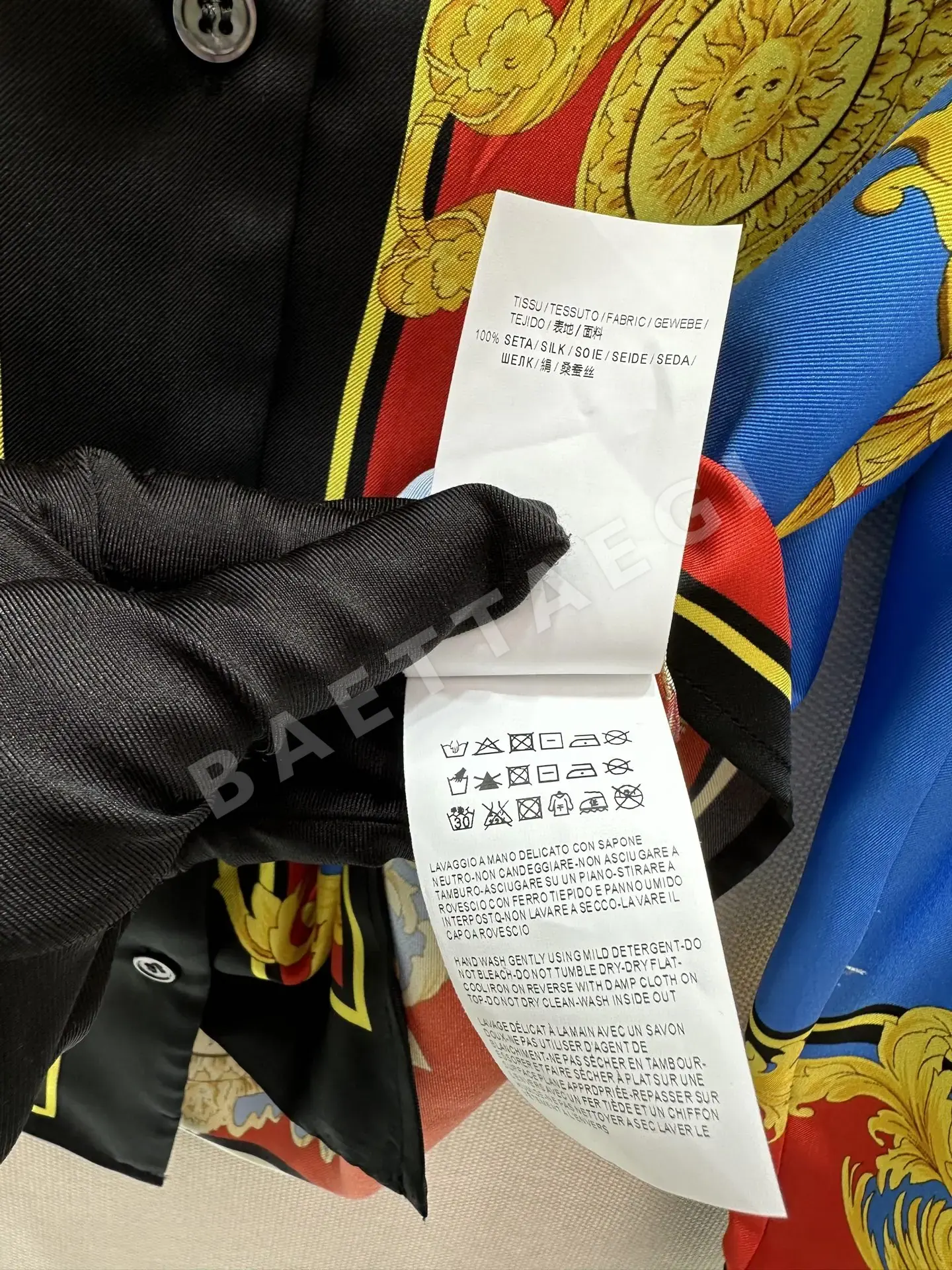 에르메스 갤러리 프린트 실크 셔츠 상세 이미지 9