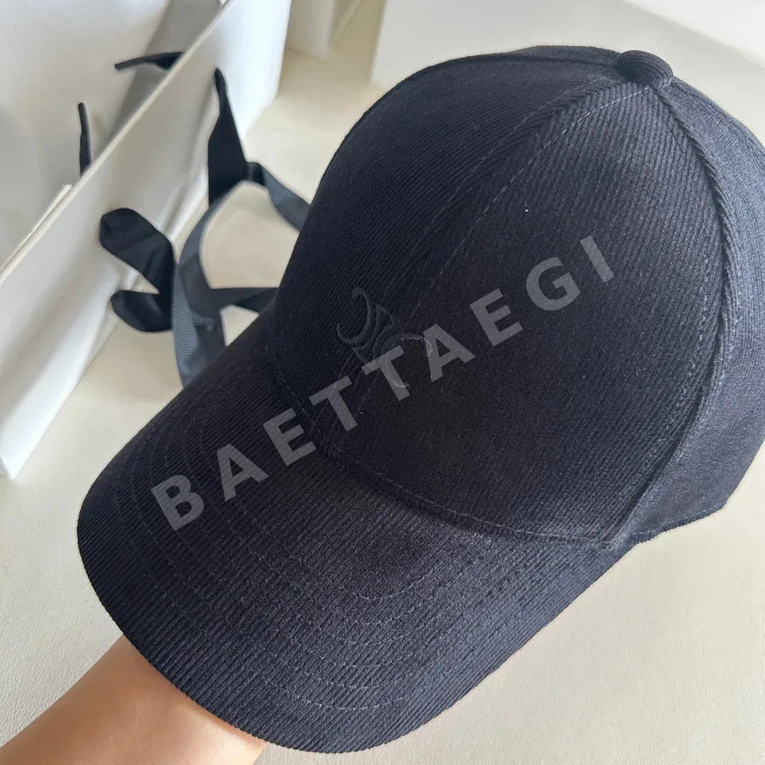 셀린느 블랙 코듀로이 캡 상세 이미지 6