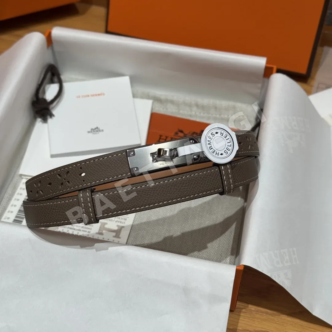 에르메스 켈리 버클 중공 18mm 가죽 벨트 상세 이미지 2