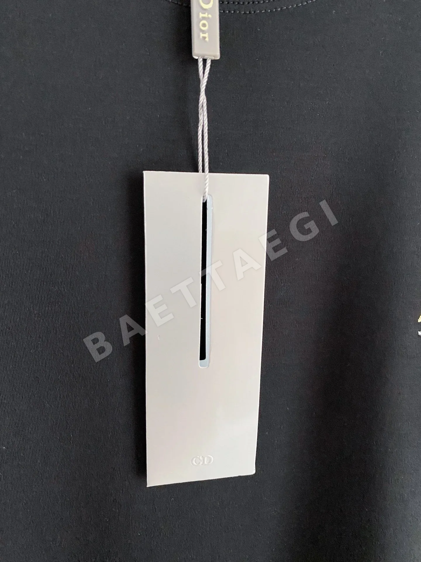 디올 로고 장식 남성 크루넥 반팔 티셔츠 상세 이미지 5