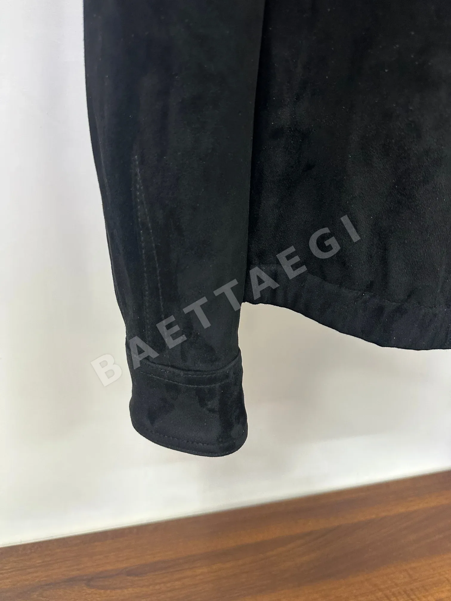 프라다 블랙 스웨이드 램스킨 남성 자켓 상세 이미지 9
