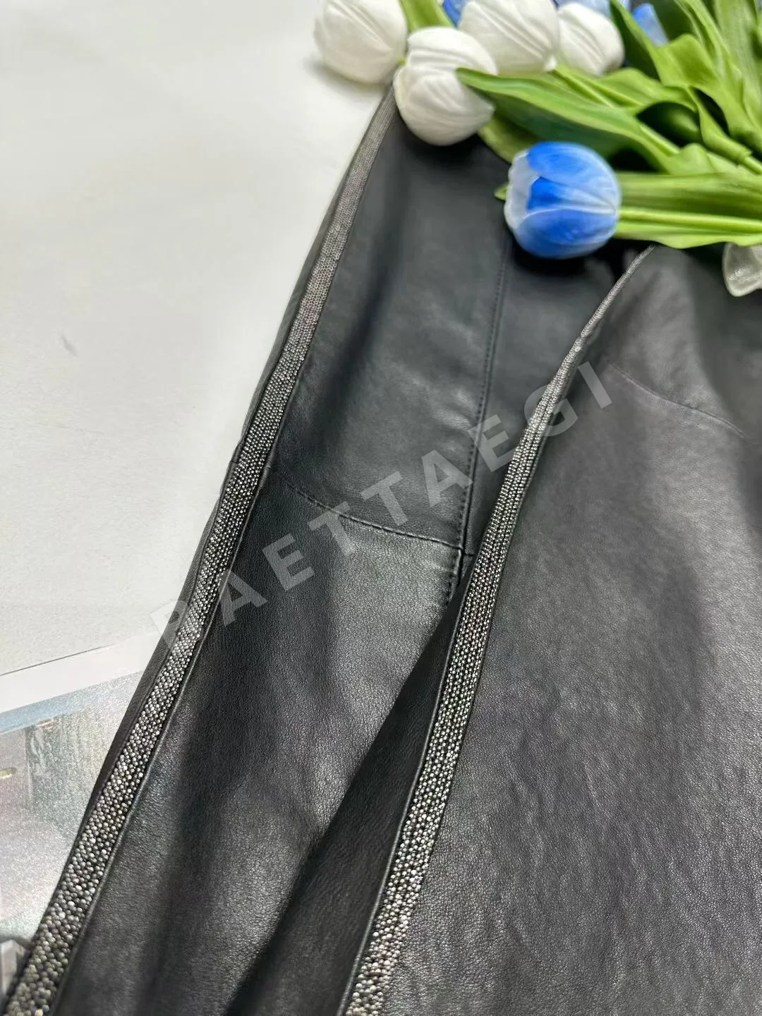에르메스 가죽 스커트 상세 이미지 6