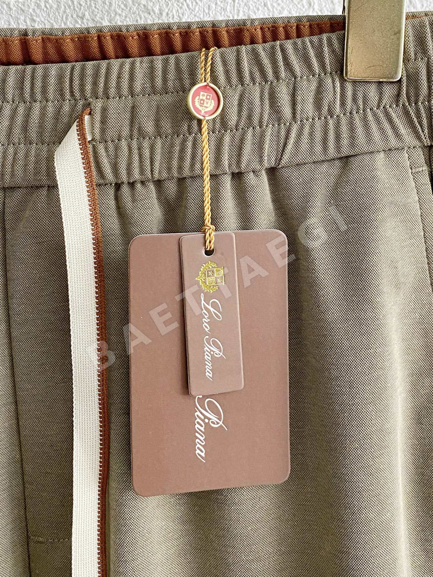 로로피아나 니트 레인보우 린넨 남성 바지 상세 이미지 5