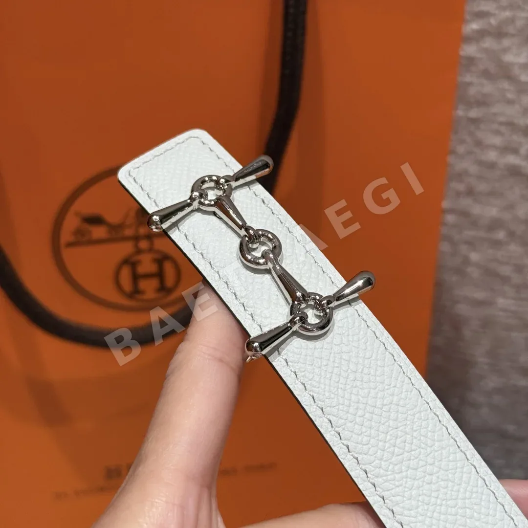 에르메스 H자형 버클 스위프트 엡솜 가죽 양면 벨트 상세 이미지 6